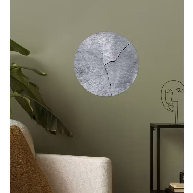 Behangcirkel - Beton - Grijs - Scheur — 3