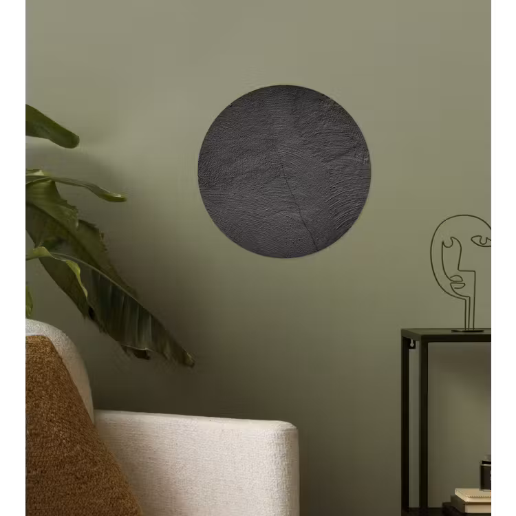 Behangcirkel - Beton print - Industrieel - Zwart — 3