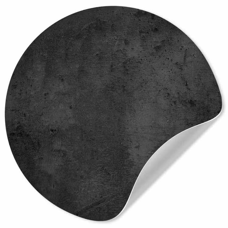 Behangcirkel - Beton - Robuust - Vintage - Rustiek - Grijs - Zwart — 1