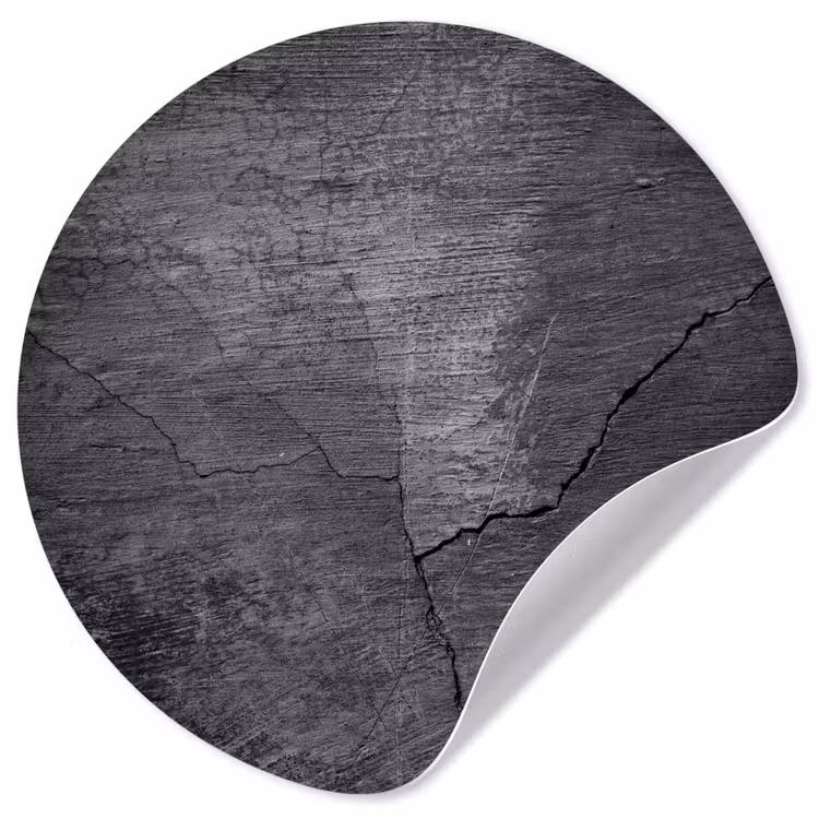 Behangcirkel - Beton - Zwart - Scheur — 1