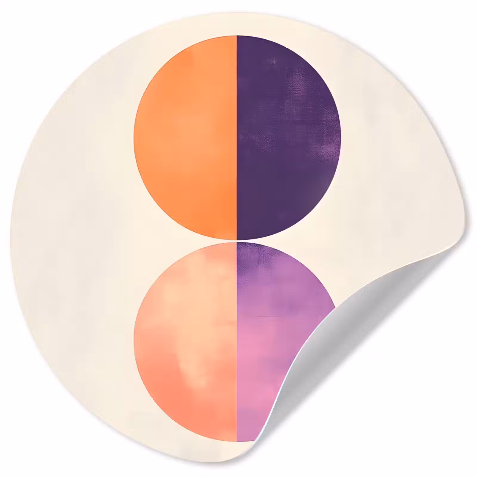 Behangcirkel - Abstract - Cirkels - Paars — 1