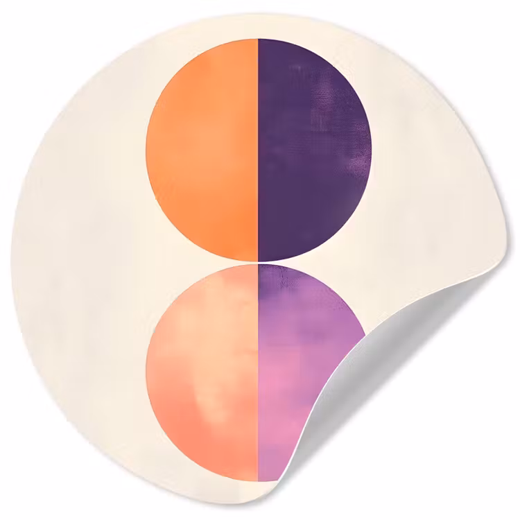 Behangcirkel - Abstract - Cirkels - Paars — 1