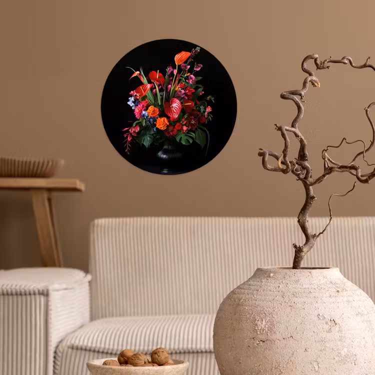 Behangcirkel - Bloemen - Boeket - Sierlijk — 2