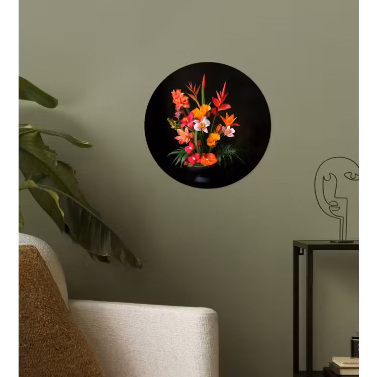Behangcirkel - Boeket - Bloemen - Exotisch — 3