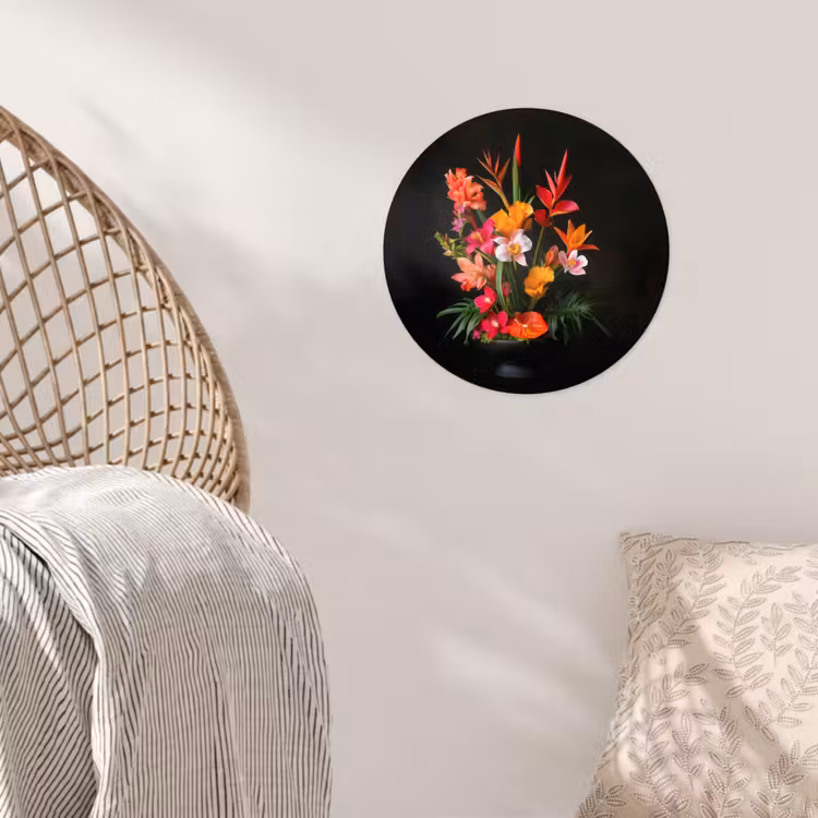 Behangcirkel - Boeket - Bloemen - Exotisch — 5