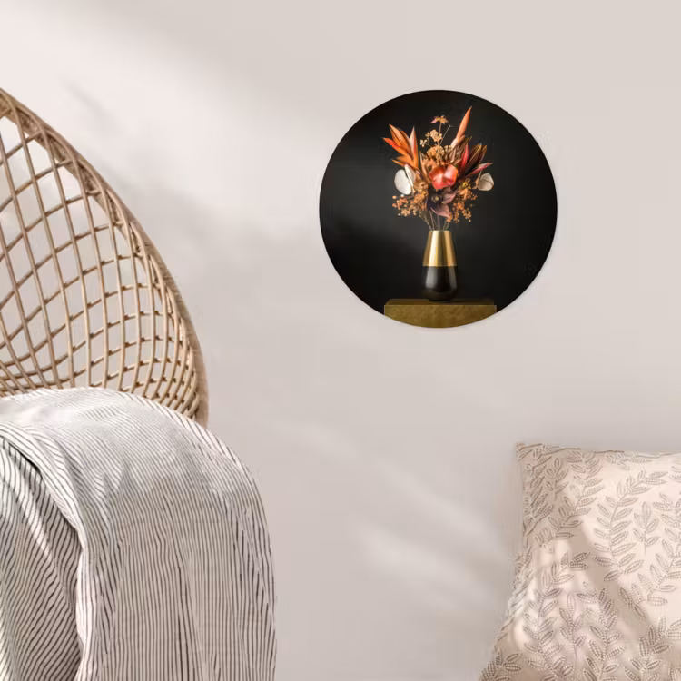 Behangcirkel - Exotisch - Boeket - Vaas - Goud — 5
