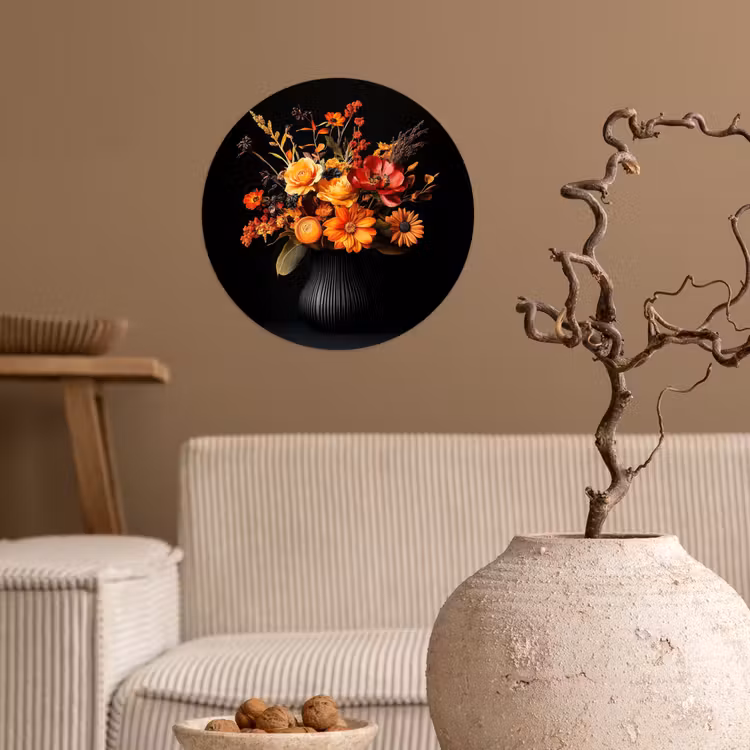 Behangcirkel - Herfst - Boeket - Oranje — 2