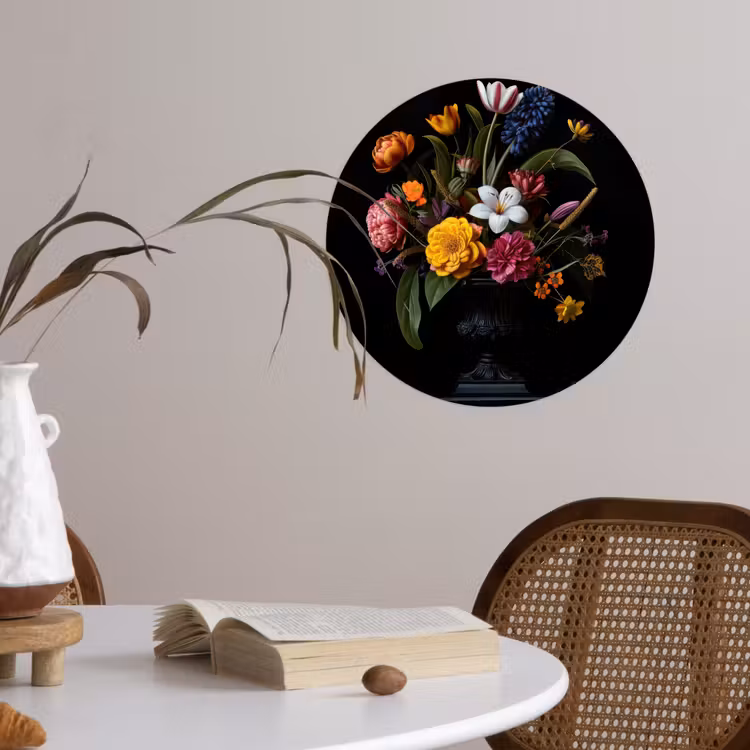 Behangcirkel - Lente - Bloemen - Klassiek - Vaas — 4