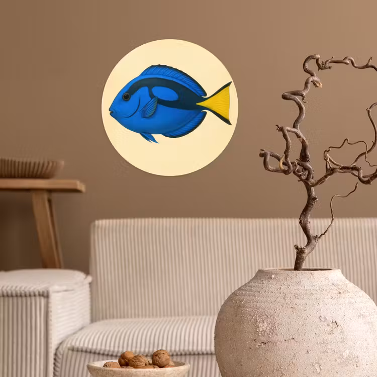 Behangcirkel - Blauw - Dory - Vis - Staartvin — 2
