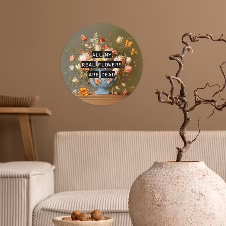 Behangcirkel - Bloem - Quote - Vintage - Art — 2