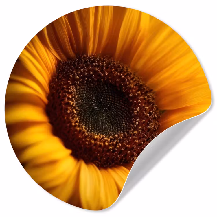 Behangcirkel - Geel - Zonnebloem - Zomers — 1