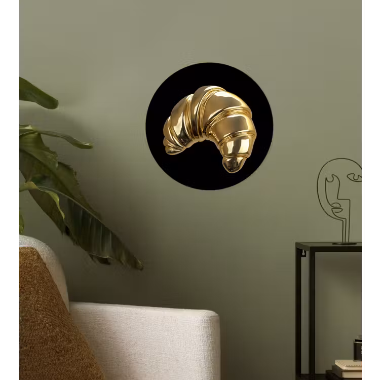 Behangcirkel - Croissant - Brood - Goud - Zwart — 3