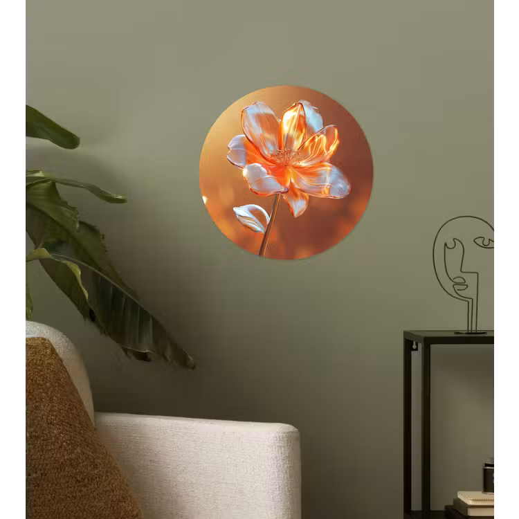 Behangcirkel - Glazen - Bloem - Zonlicht — 3