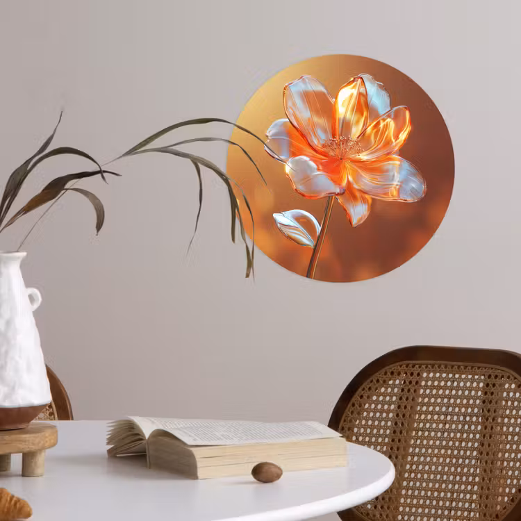 Behangcirkel - Glazen - Bloem - Zonlicht — 4