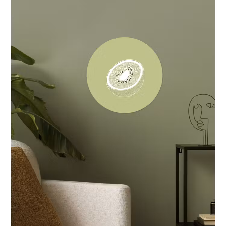 Behangcirkel - Kiwi - Lijntekening - Minimalistisch - Groen — 3
