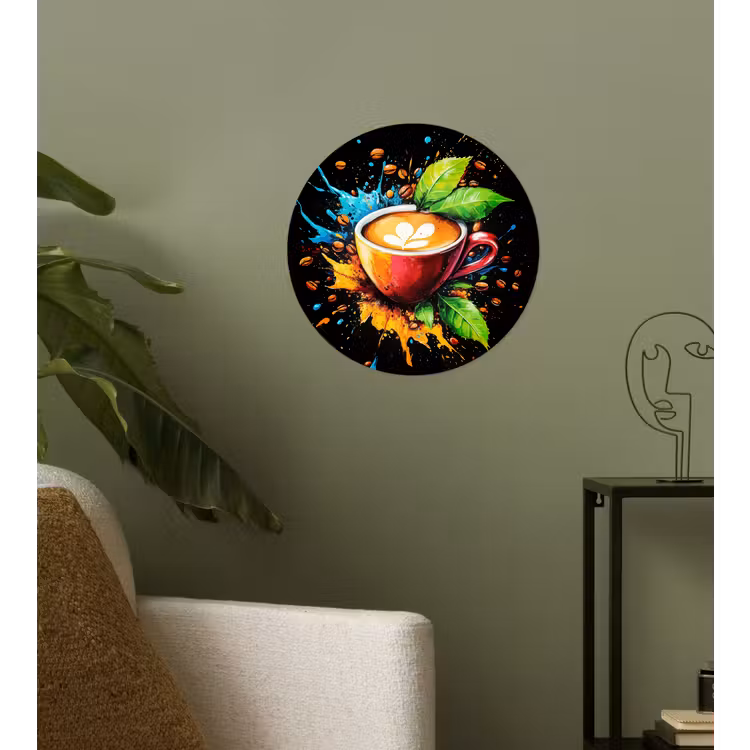 Behangcirkel - Koffie - Graffiti - Drinken - Abstract — 3