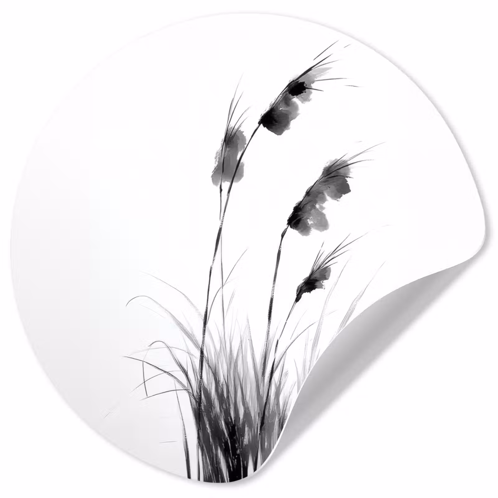 Behangcirkel - Minimalistisch - Stelen - Wit — 1