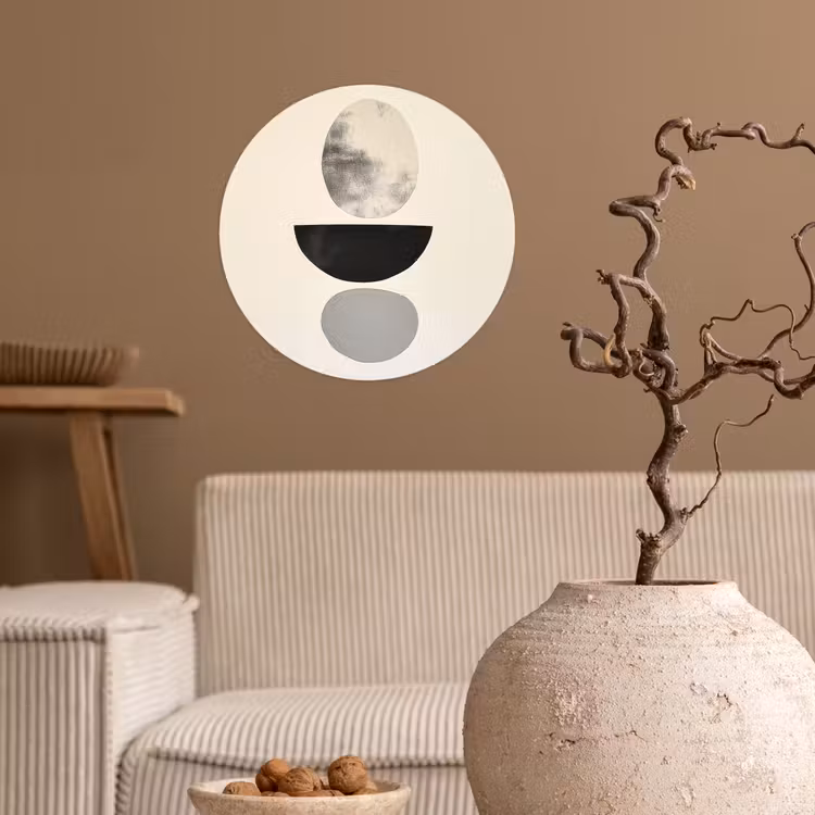 Behangcirkel - Beige - Japandi - Wabi sabi — 2