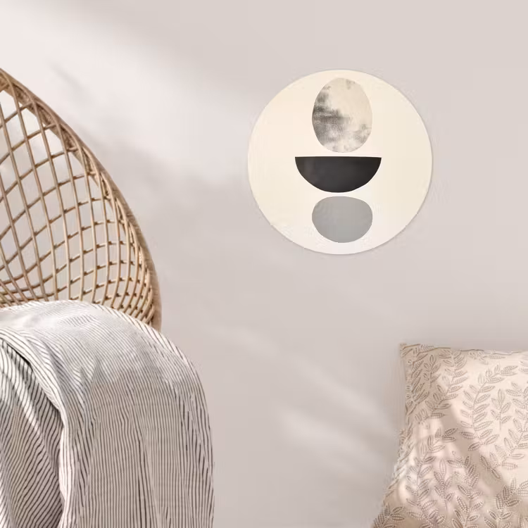 Behangcirkel - Beige - Japandi - Wabi sabi — 5