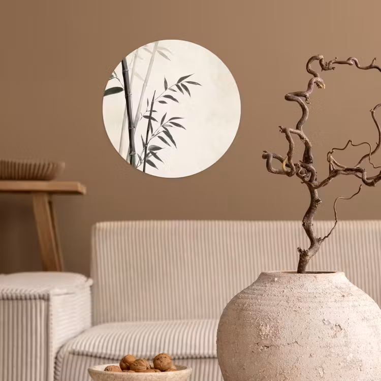 Behangcirkel - Japandi - Bamboe - Beige — 2
