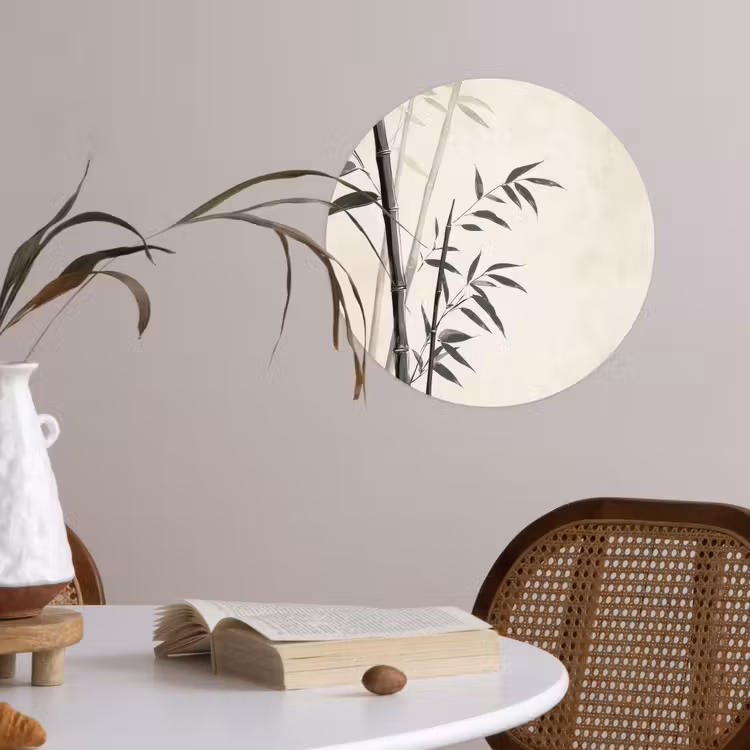 Behangcirkel - Japandi - Bamboe - Beige — 4