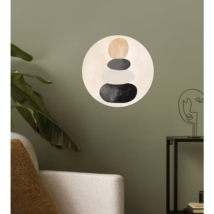 Behangcirkel - Japandi - Wabi sabi - Beige — 3