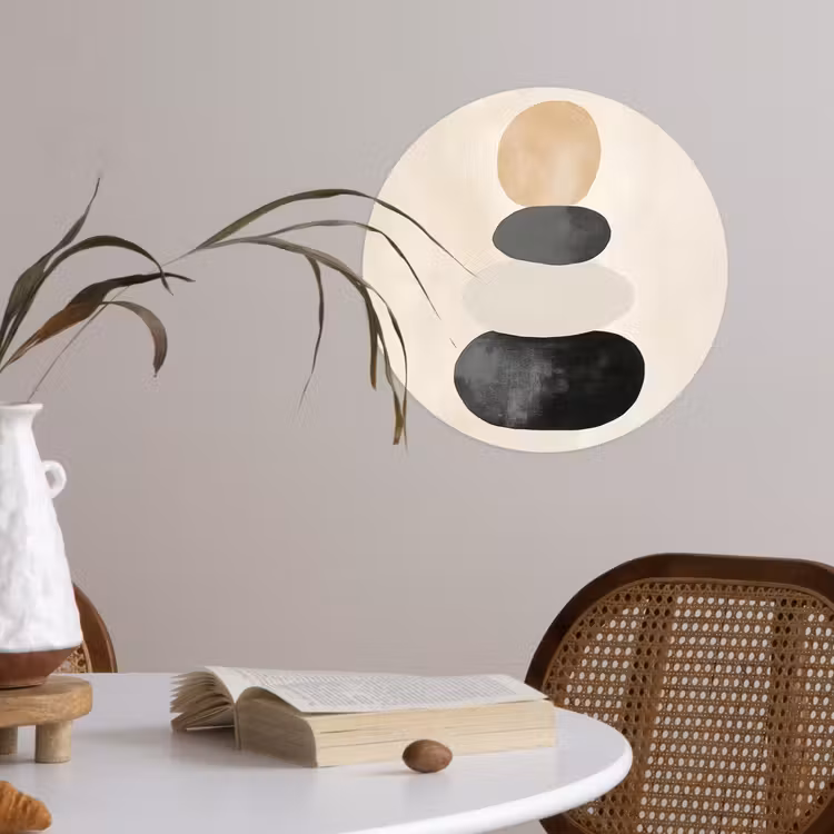 Behangcirkel - Japandi - Wabi sabi - Beige — 4