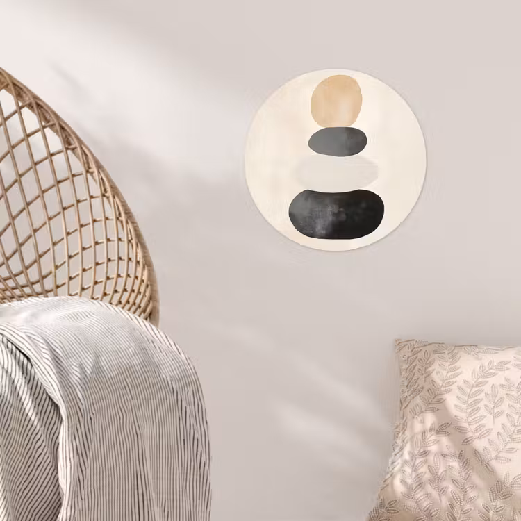Behangcirkel - Japandi - Wabi sabi - Beige — 5