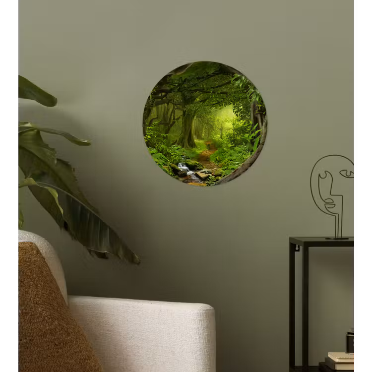 Behangcirkel - Jungle - Groen - Natuur - Tropisch - Planten — 3
