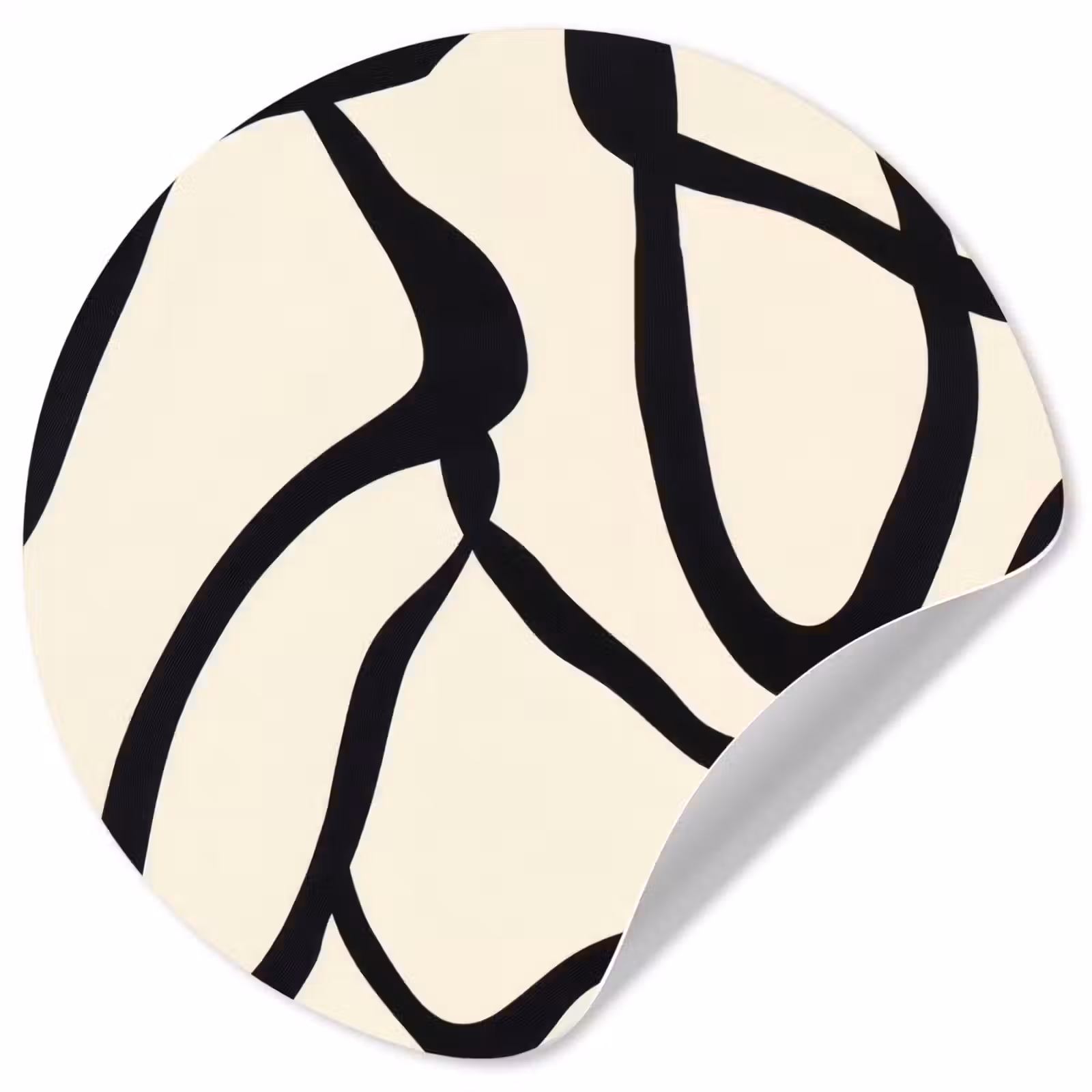 Behangcirkel - Abstract - Lijnen - Modern - Beige — 1