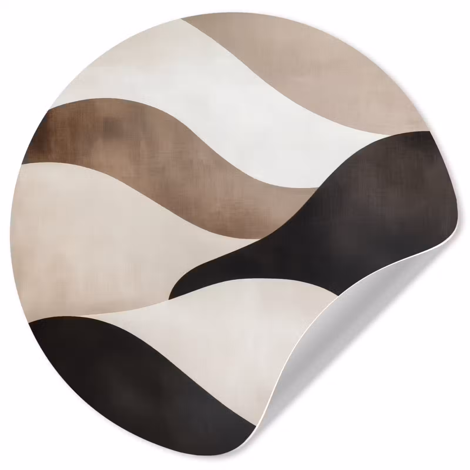 Behangcirkel - Golven - Abstract - Beige — 1