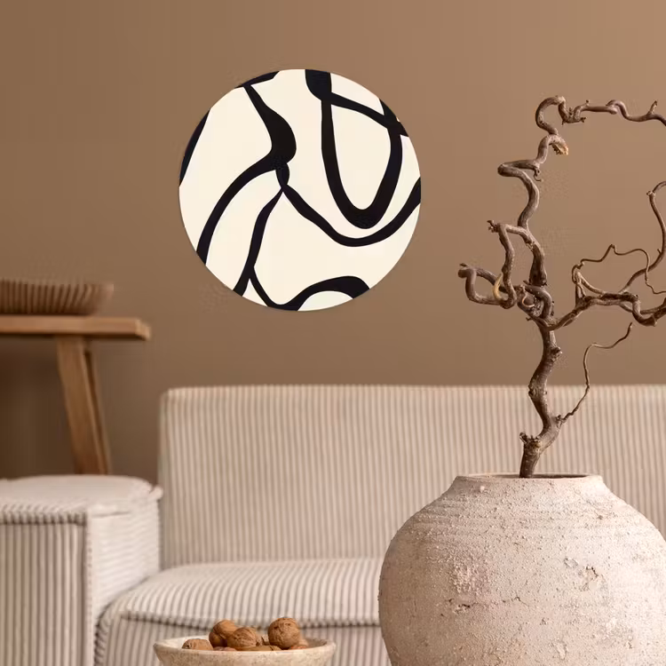Behangcirkel - Abstract - Lijnen - Modern - Beige — 2