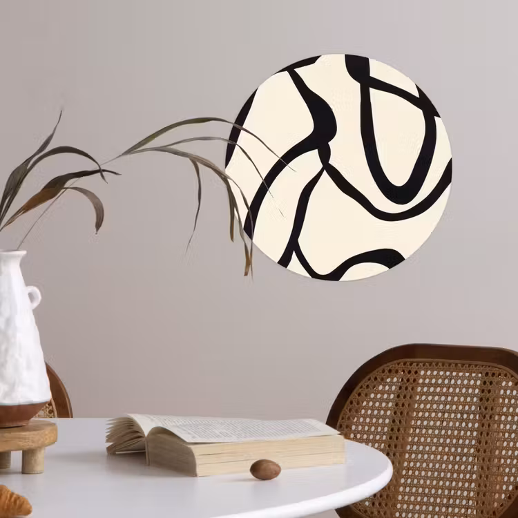 Behangcirkel - Abstract - Lijnen - Modern - Beige — 4
