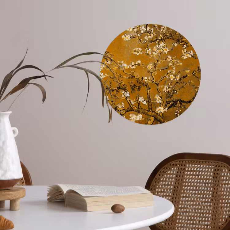 Behangcirkel - Amandelbloesem - Kunst - Van Gogh - Goud — 4