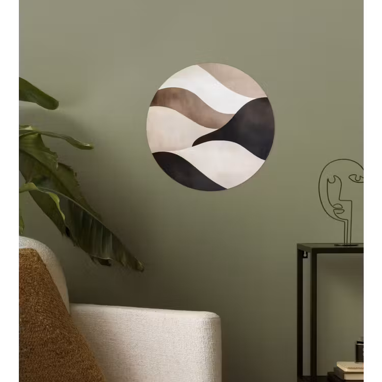 Behangcirkel - Golven - Abstract - Beige — 3