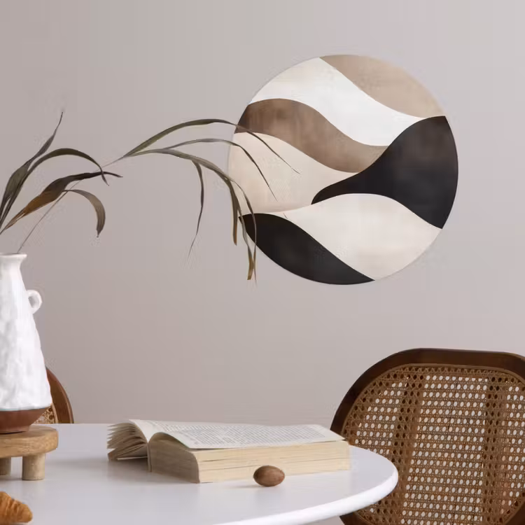 Behangcirkel - Golven - Abstract - Beige — 4