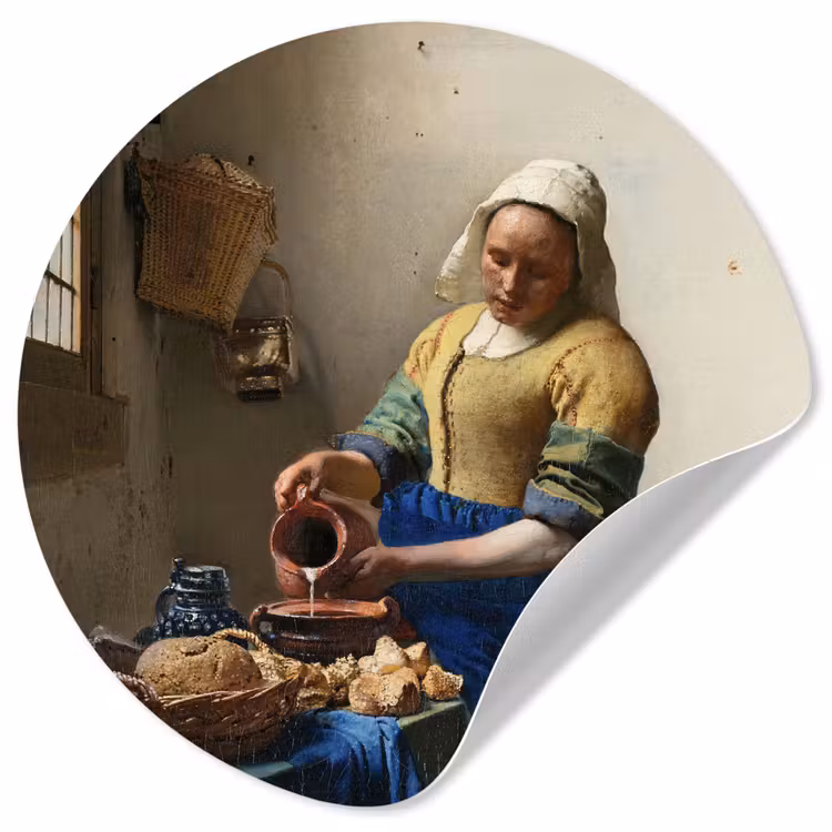 Behangcirkel - Het melkmeisje - Kunst - Oude meesters - Vermeer — 1