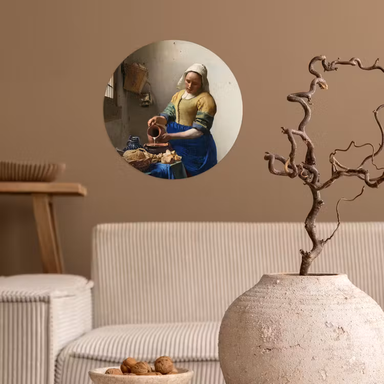Behangcirkel - Het melkmeisje - Kunst - Oude meesters - Vermeer — 2