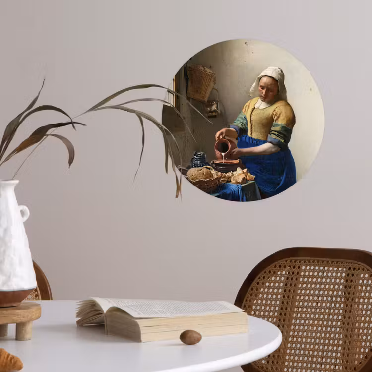 Behangcirkel - Het melkmeisje - Kunst - Oude meesters - Vermeer — 4