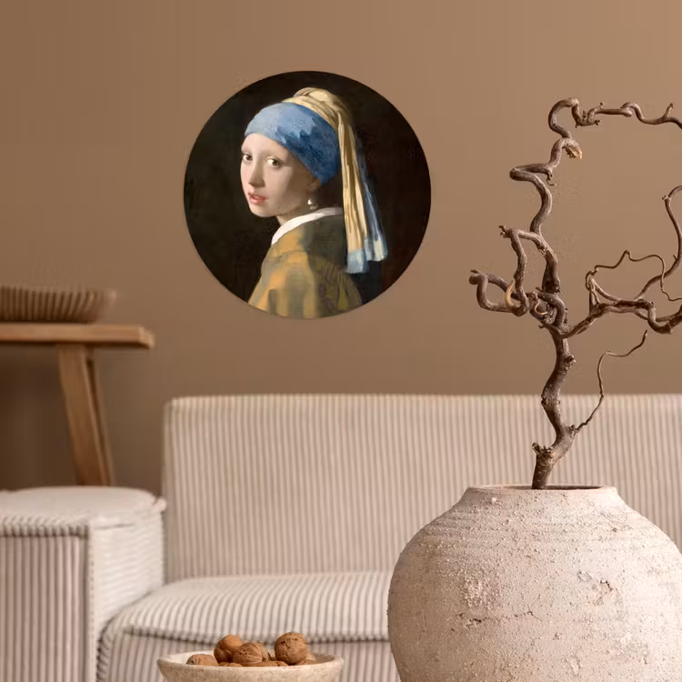 Behangcirkel - Meisje met de parel - Schilderij - Oude meesters - Vermeer — 2