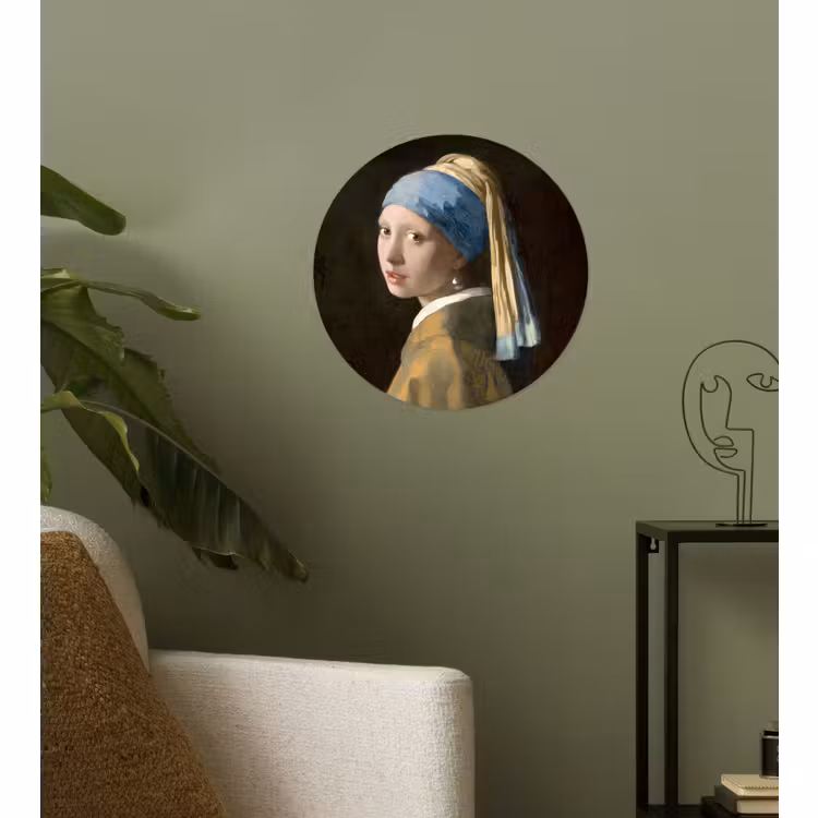 Behangcirkel - Meisje met de parel - Schilderij - Oude meesters - Vermeer — 3
