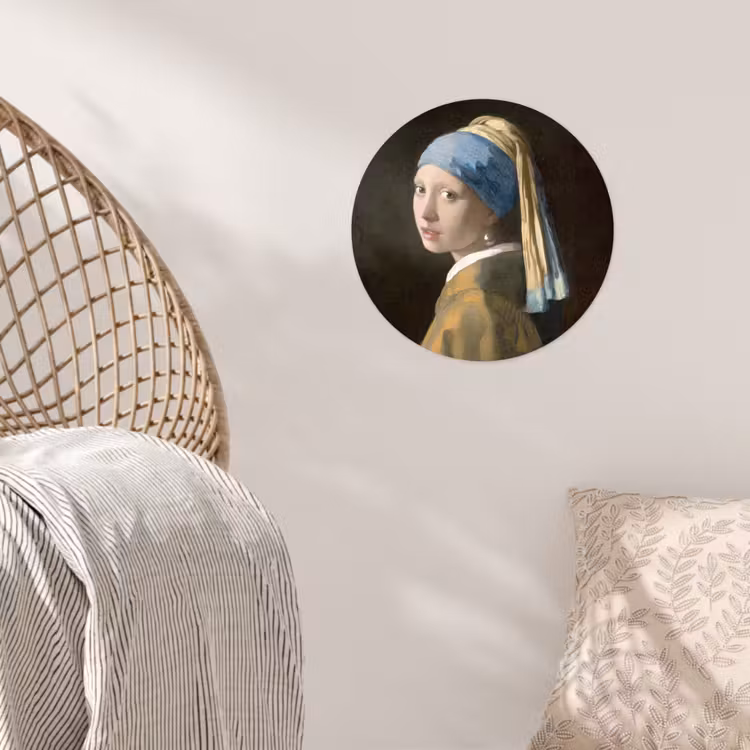 Behangcirkel - Meisje met de parel - Schilderij - Oude meesters - Vermeer — 5