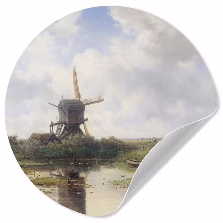 Behangcirkel - Molen - Willem Roelofs - Oude meesters - Kunst — 1
