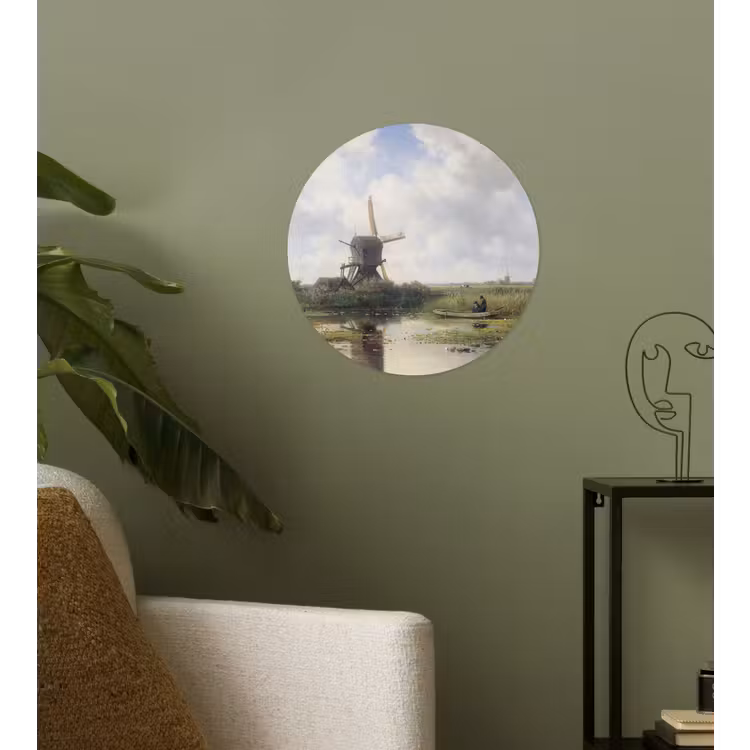 Behangcirkel - Molen - Willem Roelofs - Oude meesters - Kunst — 3