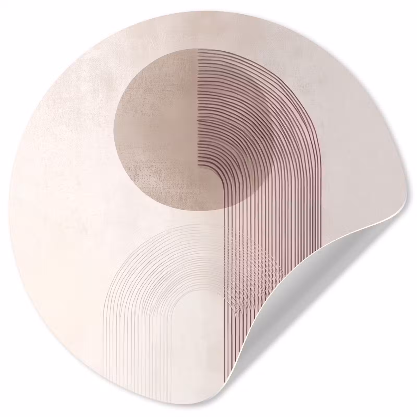 Behangcirkel - Minimalistisch - Cirkel - Lichtgrijs — 1