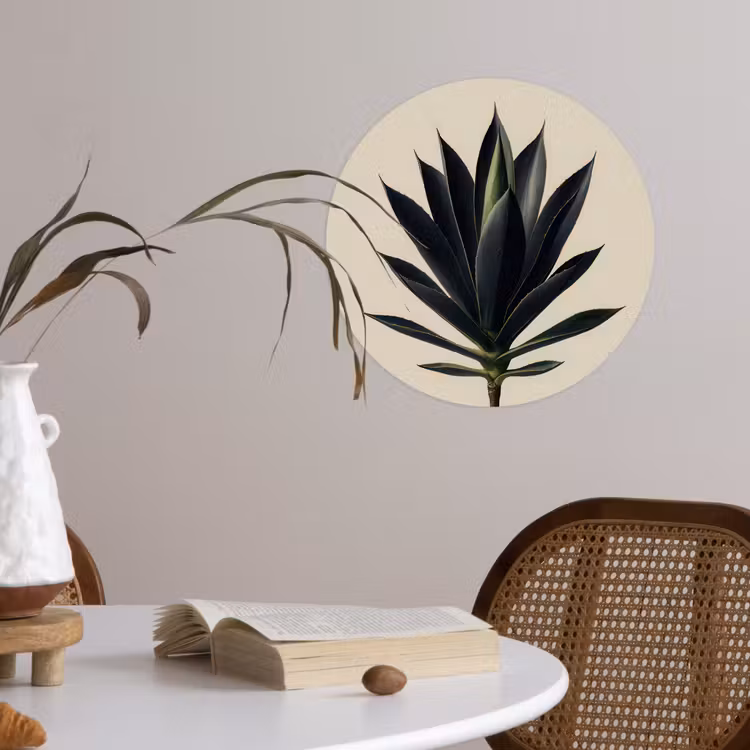 Behangcirkel - Agaveplant - Symmetrisch - Groen — 4