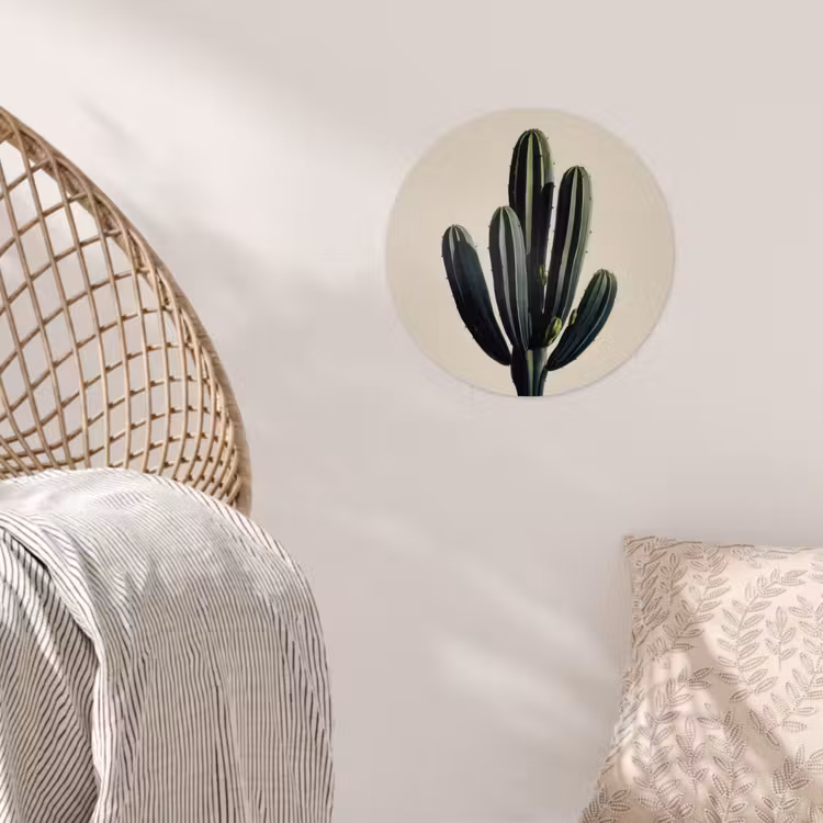 Behangcirkel - Cactus - Subtiel - Groen — 5
