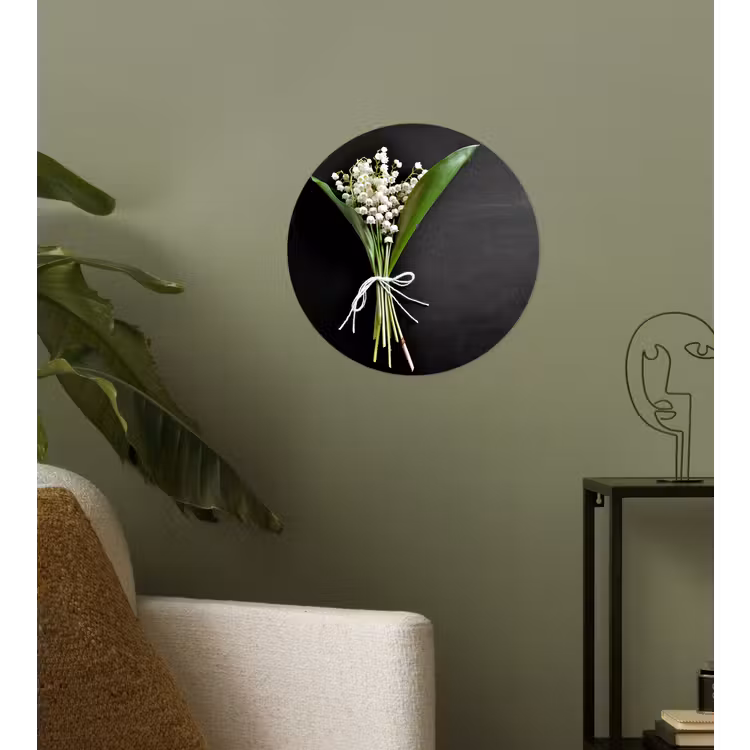 Behangcirkel - Lelietjes van dalen - Bloemen - Stilleven - Flora — 3