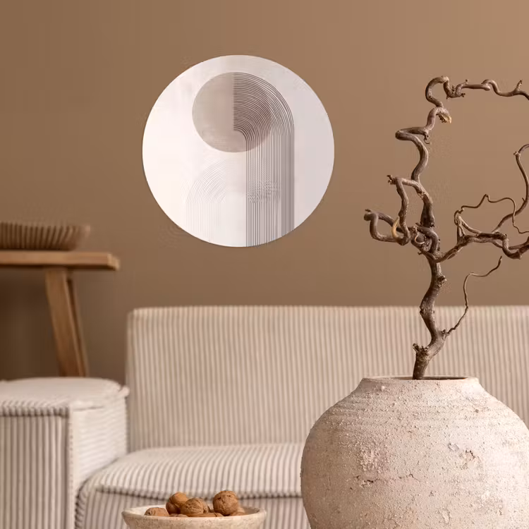 Behangcirkel - Minimalistisch - Cirkel - Lichtgrijs — 2