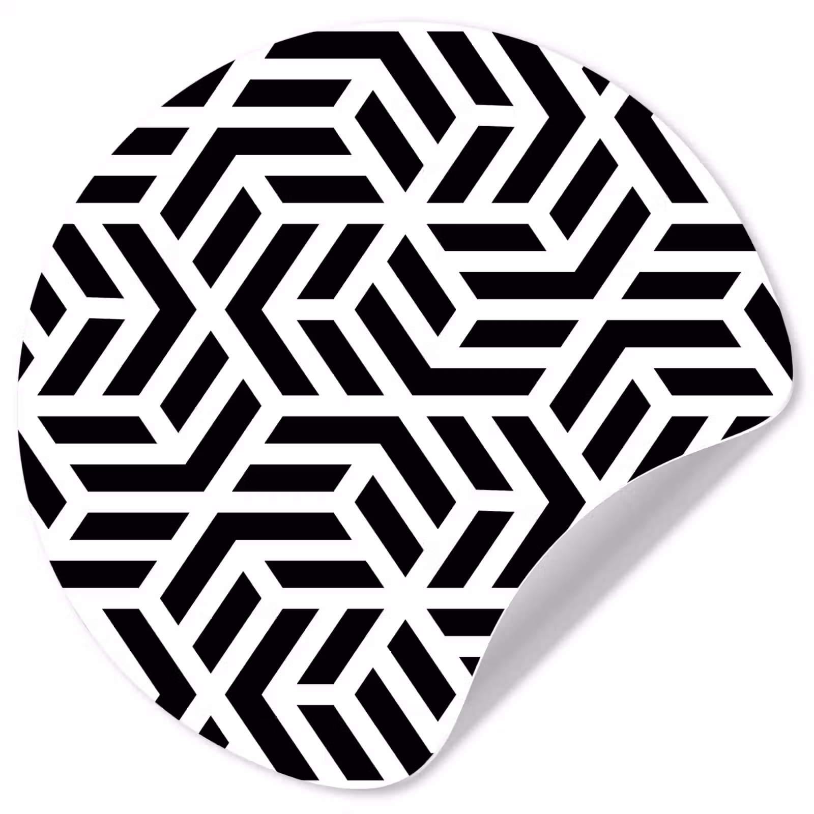 Behangcirkel - Design - Geometrie - Patroon - Zwart - Wit — 1